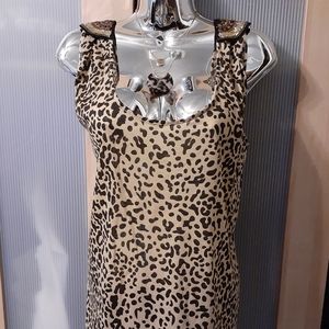 Leopard  Kardashian Kollection Tank Top